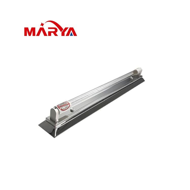Stainless steel beveled germicidal light